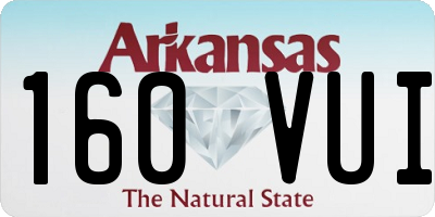 AR license plate 160VUI
