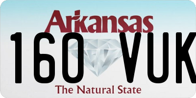 AR license plate 160VUK