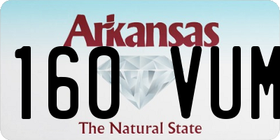 AR license plate 160VUM