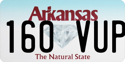 AR license plate 160VUP