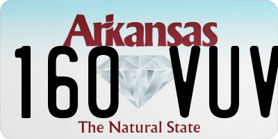 AR license plate 160VUV