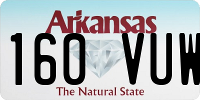 AR license plate 160VUW
