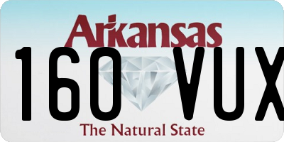 AR license plate 160VUX