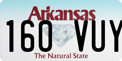 AR license plate 160VUY