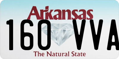 AR license plate 160VVA