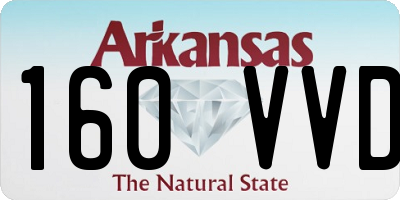 AR license plate 160VVD