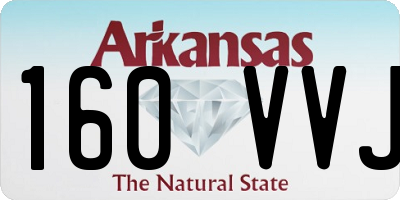 AR license plate 160VVJ