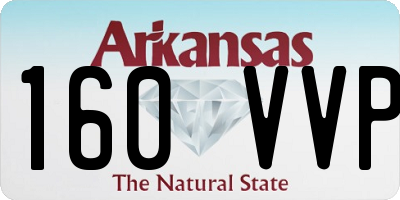 AR license plate 160VVP