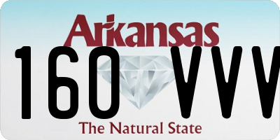AR license plate 160VVV