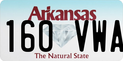 AR license plate 160VWA