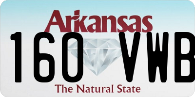 AR license plate 160VWB