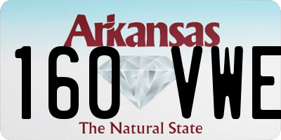 AR license plate 160VWE