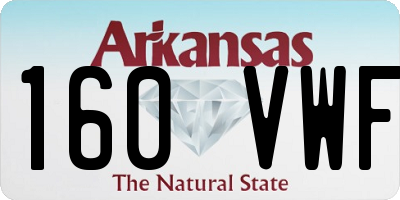 AR license plate 160VWF