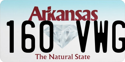 AR license plate 160VWG