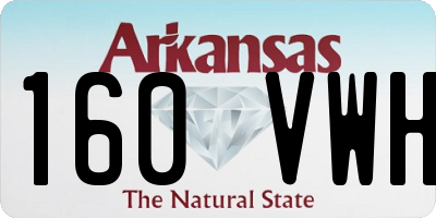 AR license plate 160VWH