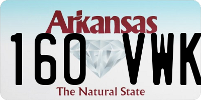 AR license plate 160VWK
