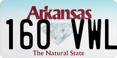 AR license plate 160VWL