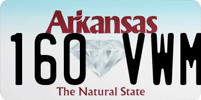 AR license plate 160VWM