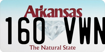 AR license plate 160VWN