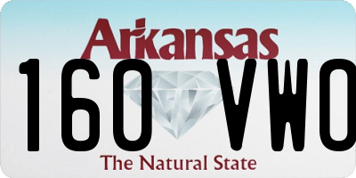 AR license plate 160VWO