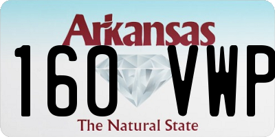 AR license plate 160VWP
