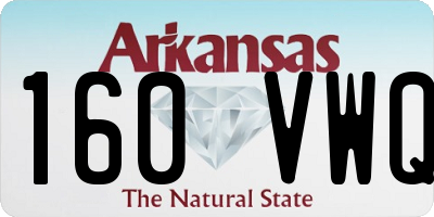 AR license plate 160VWQ