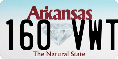 AR license plate 160VWT