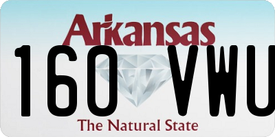 AR license plate 160VWU