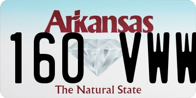 AR license plate 160VWW