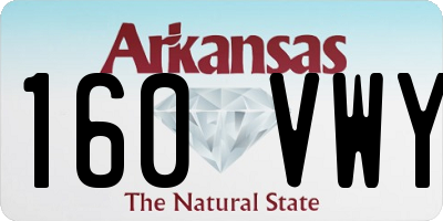 AR license plate 160VWY