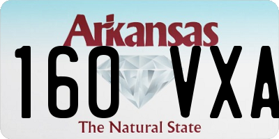 AR license plate 160VXA
