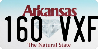 AR license plate 160VXF