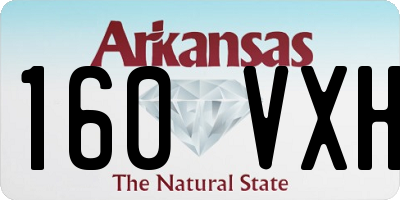AR license plate 160VXH