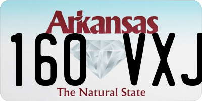 AR license plate 160VXJ