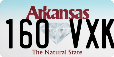 AR license plate 160VXK