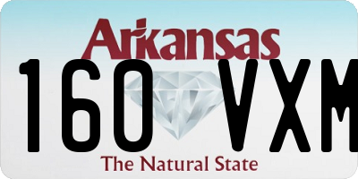 AR license plate 160VXM