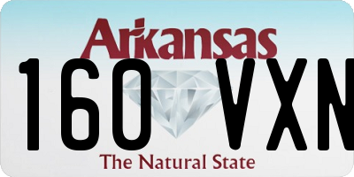 AR license plate 160VXN