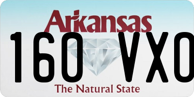 AR license plate 160VXO