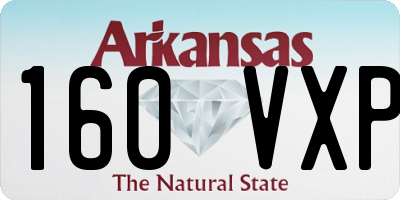 AR license plate 160VXP