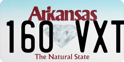 AR license plate 160VXT