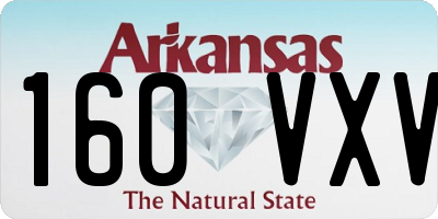 AR license plate 160VXV