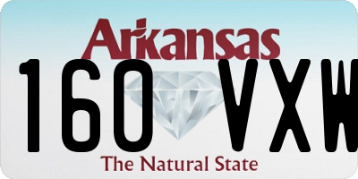 AR license plate 160VXW
