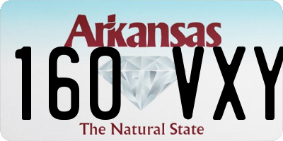 AR license plate 160VXY