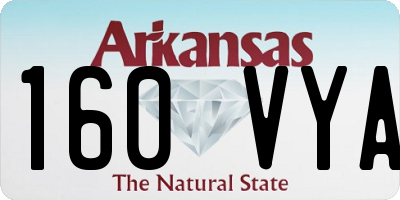AR license plate 160VYA
