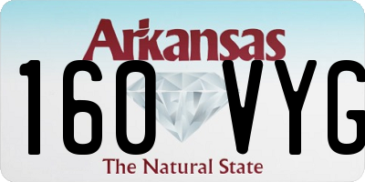 AR license plate 160VYG