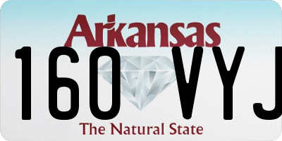 AR license plate 160VYJ