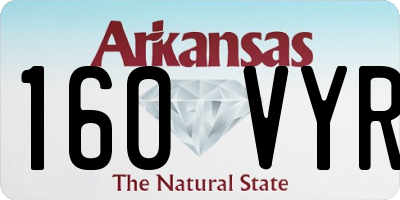 AR license plate 160VYR