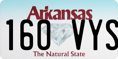 AR license plate 160VYS