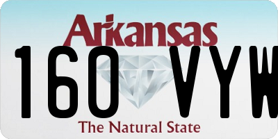 AR license plate 160VYW