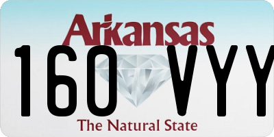 AR license plate 160VYY